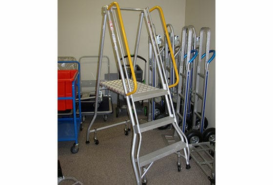Ladder Alum Folding Platform Step Ladder In Showroom